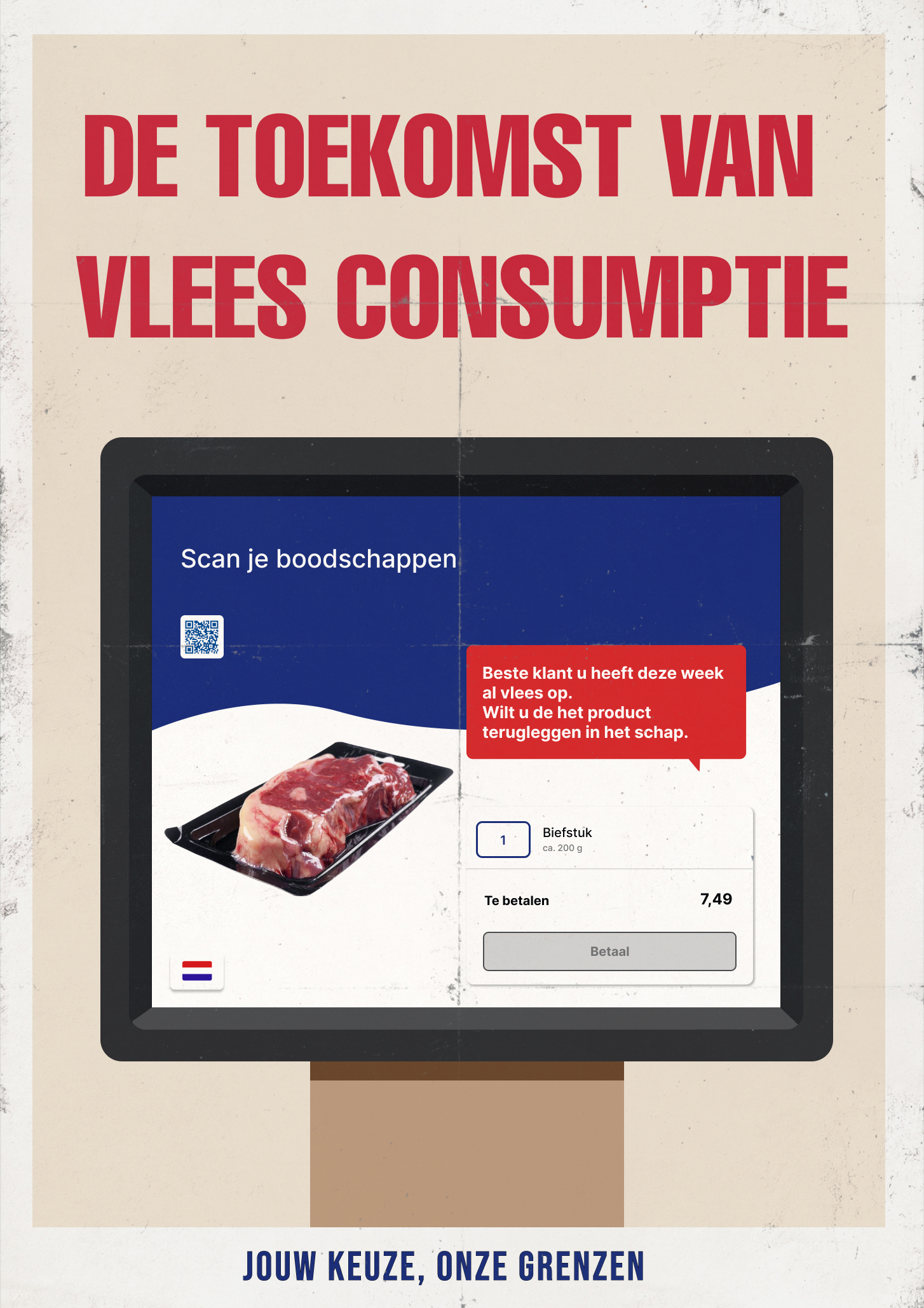 Vleesconsumptie poster